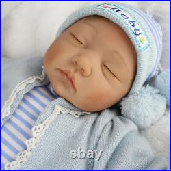 22'' Realistic Reborn Baby Twins Toddler Girl&Boy Vinyl Silicone Newborn Dolls