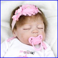 22 Reborn Baby Dolls Realistic Newborn Full Body Soft Vinyl Silicone Girl Doll