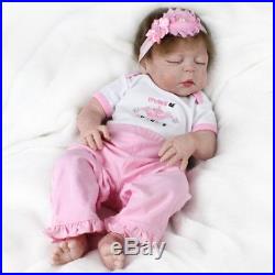 22 Reborn Baby Dolls Realistic Newborn Full Body Soft Vinyl Silicone Girl Doll