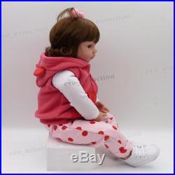 22'' Reborn Handmade Lifelike Newborn Girl Doll Silicone Vinyl Baby Doll Gift