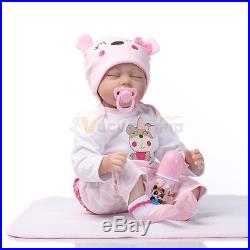 22 Reborn Toddler Dolls Handmade Lifelike Baby Solid Soft Silicone Vinyl Doll