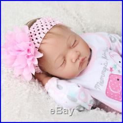 22'Twins Girl+Boy 2pcs Reborn Baby Dolls Newborn Vinyl Silicone Xmas Gift Doll