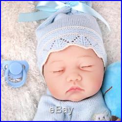 22'Twins Reborn Baby Dolls Newborn Babies Vinyl Silicone Handmad e Doll Girl+Boy