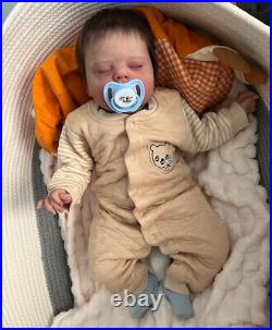 22in Reborn Baby Dolls Weighted Realistic Newborn Boy Girl Hand Rooted Hair Gift