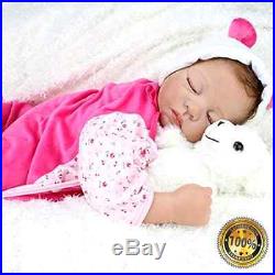 22inch Silicone New Reborn Baby Dolls Realistic Sleeping Girl Women Collect Fake