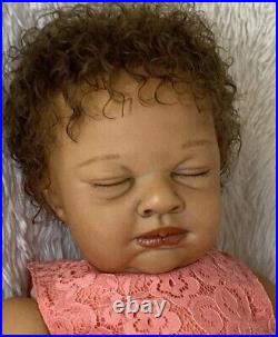 23 Biracial Girl Reborn Baby Doll