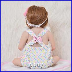 23'' Fashion Silicone Reborn Baby Dolls Full Body Vinyl Realistic Washable