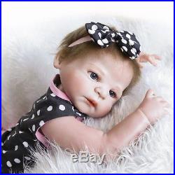23 Handmade Silicone Full Body Baby Dolls Newborn Vinyl Reborn Girl Doll-USA