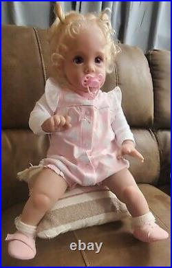 23 Little Todder Reborn Baby Doll. Real Touch Vinyl. Hand-Rooted Hair. Angelic