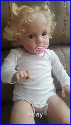 23 Little Todder Reborn Baby Doll. Real Touch Vinyl. Hand-Rooted Hair. Angelic