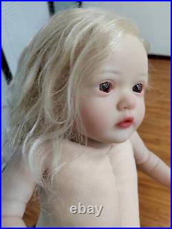 23in ARTIST Finished Reborn Baby Doll Toddler Girl Lifelike Hand Rooted Hair COA