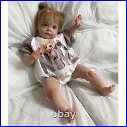 23in Artist Painted Reborn Baby Dolls Lifelike Toddler Girl Kids Children's Gift