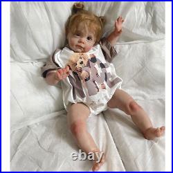 23in Artist Painted Reborn Baby Dolls Lifelike Toddler Girl Kids Children's Gift