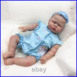 24In Reborn Pickle Doll Cloth Body Lifelike Toddler 3D Skin Cuddly Baby Girl Boy