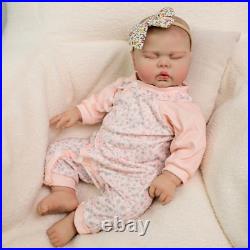 24Inch Pickle Sleeping in Soft Cloth Body Lifelike Reborn Toddler Hand painted 24Inch Pickle Sleeping in Soft Cloth Body Lifelike Reborn Toddler Hand painted