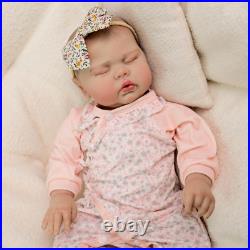 24Inch Pickle Sleeping in Soft Cloth Body Lifelike Reborn Toddler Hand painted 24Inch Pickle Sleeping in Soft Cloth Body Lifelike Reborn Toddler Hand painted
