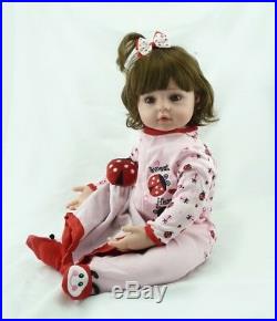 24Inch Reborn Twin Girl Boy Dolls Realistic Looking Newborn Baby Doll Toddler