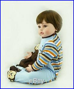 24Inch Reborn Twin Girl Boy Dolls Realistic Looking Newborn Baby Doll Toddler