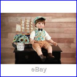 24'' Handmade Reborn Toddler Dolls Soft Vinyl Lifelike Exquisite Baby Boy Doll