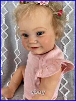 24 Inch Maddie Reborn Baby Doll Handmade Bebe Reborn Doll Lifelike Newborn Baby