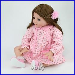 24 Lifelike Real Big Baby Size Toddler Girl Doll Handmade Reborn Dolls Weighted