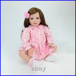 24 Realistic Toddler Girl Reborn Baby Dolls Vinyl Silicone Newborn Babies Gifts