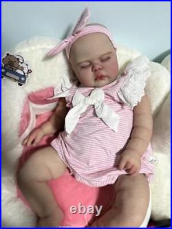 24 Reborn Baby Doll Pickle No Hair Handmade Weighted Realistic Painted Fat Bebe 24 Reborn Baby Doll Pickle No Hair Handmade Weighted Realistic Painted Fat Bebe