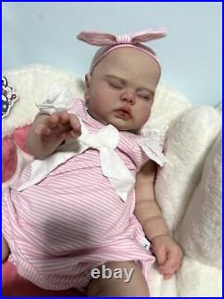 24 Reborn Baby Doll Pickle No Hair Handmade Weighted Realistic Painted Fat Bebe 24 Reborn Baby Doll Pickle No Hair Handmade Weighted Realistic Painted Fat Bebe