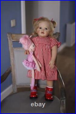 24 Soft Cloth Body Reborn Doll Toddler Girl Princess Betty 3D Visible Veins