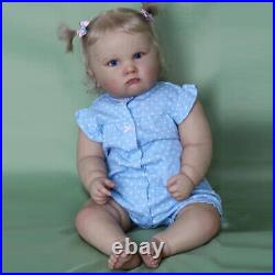 24in Fat Girl Reborn Baby Dolls Silicone Vinyl Toddler Newborn Babies Toys Gifts