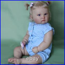 24in Fat Girl Reborn Baby Dolls Silicone Vinyl Toddler Newborn Babies Toys Gifts