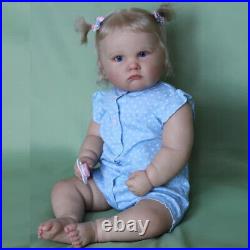 24in Fat Girl Reborn Baby Dolls Silicone Vinyl Toddler Newborn Babies Toys Gifts