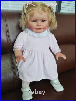 24in Finished Reborn Baby Dolls Lifelike Handmade Doll Toddler Girl Zoe 3D Skin