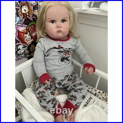 24in Newborn Girl Reborn Baby Dolls Hand-Rooted Hair Toddler Babies Lovely Toys 24in Newborn Girl Reborn Baby Dolls Hand-Rooted Hair Toddler Babies Lovely Toys