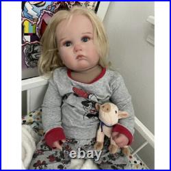 24in Newborn Girl Reborn Baby Dolls Hand-Rooted Hair Toddler Babies Lovely Toys 24in Newborn Girl Reborn Baby Dolls Hand-Rooted Hair Toddler Babies Lovely Toys