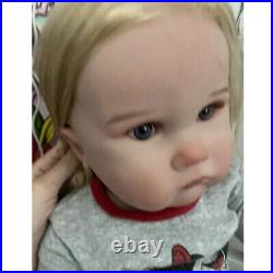 24in Newborn Girl Reborn Baby Dolls Hand-Rooted Hair Toddler Babies Lovely Toys 24in Newborn Girl Reborn Baby Dolls Hand-Rooted Hair Toddler Babies Lovely Toys
