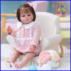 24in Realistic Reborn Doll Toddler Girl Doll Visible Veins 3D Skin Birthday Gift