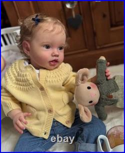 24inch Realistic Reborn Baby Doll Toddler Boy Girl Rooted Hair Handmade Toy Gift