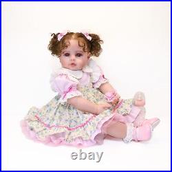 24inch Reborn Baby Girl Doll Toddler Realistic Life Like Baby Soft Vinyl Toy New