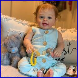 24inch Vinyl Silicone Reborn Toddler Doll Girl Bebe Huge Baby Size 3D Skin Vi