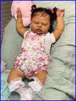 25 Realistic Pickle Reborn Baby Doll Dark Skin African Indian Toddler Girl Gift