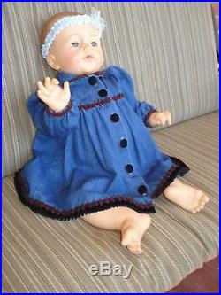 25 Vintage all-Vinyl Ideal BYE BYE BABY DOLL Playpal + 2 outfits & puppy, CUTE