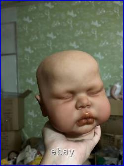 25inch Artist Painted Reborn Baby Doll Kit Unassembled Dark Skin Pickle Girl Toy