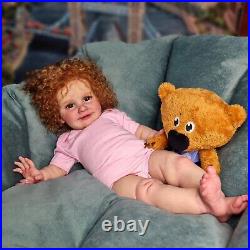 26 Big Reborn Toddler Gril Baby Doll Lifelike Handemade Zoe Collecitble Art Toy