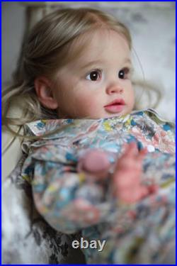 26 Inch Big Realistic Reborn Toddler Girl Doll Handmade Silicone Soft Vinyl Limb