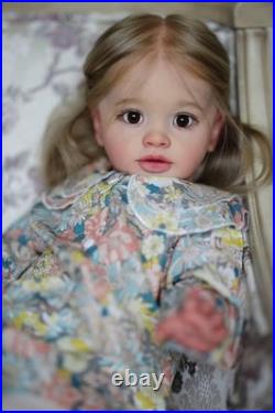 26 Inch Big Realistic Reborn Toddler Girl Doll Handmade Silicone Soft Vinyl limb