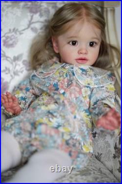 26 Inch Big Realistic Reborn Toddler Girl Doll Handmade Silicone Soft Vinyl limb