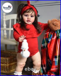 26 Inch Reborn Toddler Baby Girl Doll Realistic Lifelike Soft Cloth Body