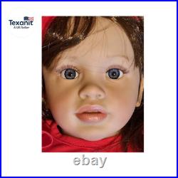 26 Inch Reborn Toddler Baby Girl Doll Realistic Lifelike Soft Cloth Body