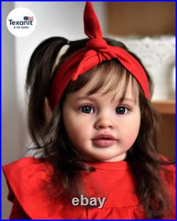 26 Inch Reborn Toddler Baby Girl Doll Realistic Lifelike Soft Cloth Body